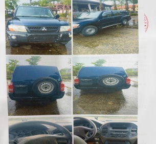 Thanh lý 01 (Một) Xe ô tô chở tiền đã qua sử dụng, nhãn hiệu MITSUBISHI, số loại PAJERO biển đăng ký số: 43B-106.42; Số chỗ ngồi: 05; Màu sơn: xanh; Số máy: 6G72RN8588; Số khung: JMYLNV73W5J000401; Năm/Nước sản xuất: 2004/Nhật Bản.  