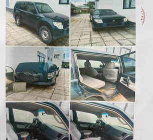 Thanh lý 01 (Một) Xe ô tô chở tiền đã qua sử dụng, nhãn hiệu MITSUBISHI, số loại PAJERO GL biển đăng ký số: 43B-109.37; Số chỗ ngồi: 05; Màu sơn: xanh; Số máy: 6G72TQ0426; Số khung: JMYLNV93W8J000974; Năm/Nước sản xuất: 2008/Nhật Bản.  