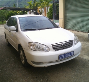 Thanh lý Xe ô tô Toyota Corolla Altis, 05 chỗ ngồi, số loại: Corolla Altis ZZE 122L-GEMEKH; biển kiểm soát 92A-004.38, màu sơn: trắng; năm sản xuất/sử dụng: 2005; số khung/số máy: ZZE122-7506627/1ZZ-4471491. 