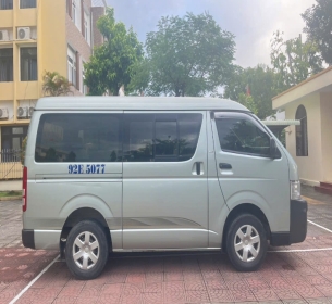 Thanh lý xe ô tô khách cũ 16 chỗ, máy xăng, nhãn hiệu TOYOTA Hiace, biển số 92E – 5077, được đưa vào sử dụng ngày 16/07/2010, số khung: RL4RX12P4A9003016, số máy: 2TR6942889