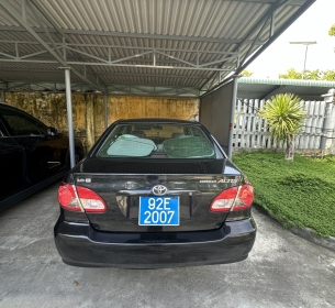 Thanh lý xe ô tô con hiệu Toyota; số loại Corolla Altis; năm sản xuất 2005, biển số 92E-2007; màu đen, số máy 1ZZ-4425164; số khung ZZE122-7506157; số chổ ngồi 05 đã qua sử dụng của Sở Ngoại vụ tỉnh Quảng Nam